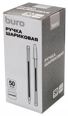 Ручка шариков. Buro d=0.7мм син. черн. кор.карт. одноразовая ручка линия 0.5мм без инд. Маркировки