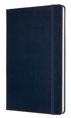Блокнот Moleskine CLASSIC DOUBLE NB313HB20 Large 130х210мм 240стр. линейка/нелинованный твердая обложка синий