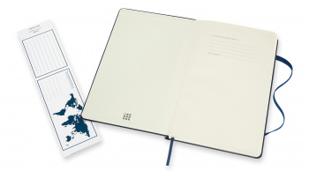 Блокнот Moleskine CLASSIC DOUBLE NB313HB20 Large 130х210мм 240стр. линейка/нелинованный твердая обложка синий