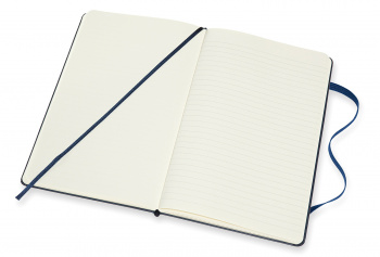 Блокнот Moleskine CLASSIC DOUBLE NB313HB20 Large 130х210мм 240стр. линейка/нелинованный твердая обложка синий