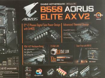 Материнская плата Gigabyte B550 AORUS ELITE AX V2