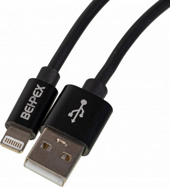 Кабель USB (m)-Lightning (m) 2м черный