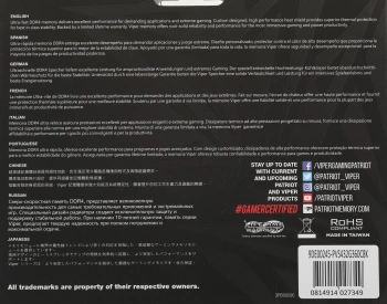 Память DDR4 2x16GB 3600MHz Patriot  PVS432G360C8K