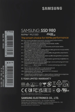 Накопитель SSD Samsung PCIe 3.0 x4 500GB MZ-V8V500BW