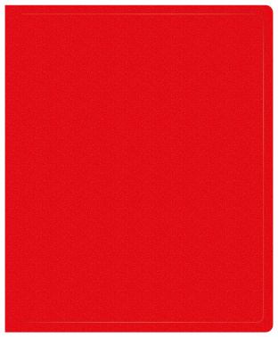 Папка на 2-х кольцах Buro -ECB413/2RRED A4 пластик 0.5мм красный