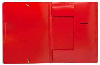 Папка на резинке Buro -PRB04RED A4 пластик кор.15мм 0.5мм красный