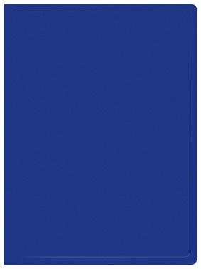 Папка с 20 прозр.вклад. Buro -ECB20BLUE A4 пластик 0.5мм синий