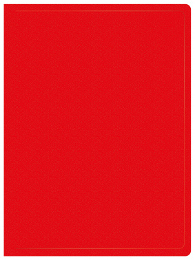 Папка с 20 прозр.вклад. Buro -ECB20RED A4 пластик 0.5мм красный