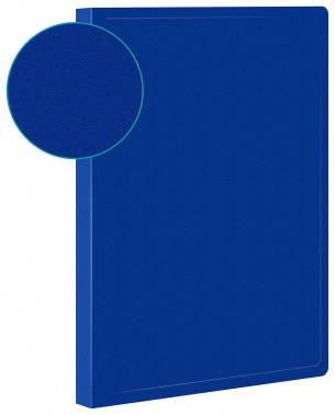 Папка с 100 прозр.вклад. Buro -ECB100BLUE A4 пластик 0.7мм синий