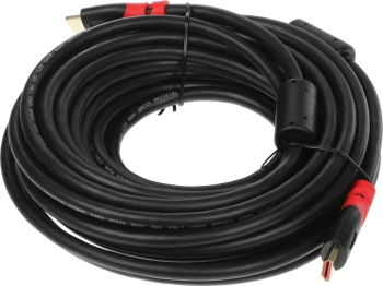 Кабель соединительный аудио-видео Premier HDMI (m)/HDMI (m) 10м. феррит.кольца позолоч.конт. черный (TCG220F-10M)