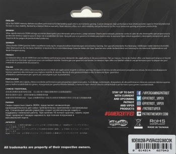 Память DDR4 2x16GB 3600MHz Patriot  PVSR432G360C0K