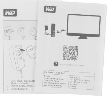 Жесткий диск WD USB3.0 6TB WDBBGB0060HBK-EESN