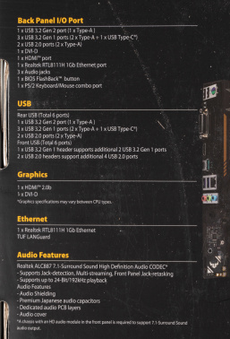 Материнская плата Asus TUF GAMING B450M-PLUS II