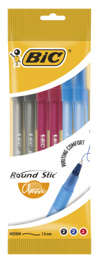 Набор ручек шариков. Bic Round Stic