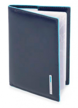 Обложка для паспорта Piquadro Blue Square PP5255B2/BLU2 синий натур.кожа