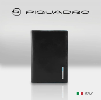Обложка для паспорта Piquadro Blue Square PP5255B2/N черный натур.кожа