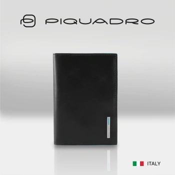 Обложка для паспорта Piquadro Blue Square PP5255B2/N черный натур.кожа