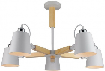 Люстра Arte Lamp потолоч. белый (A7141PL-5WH)