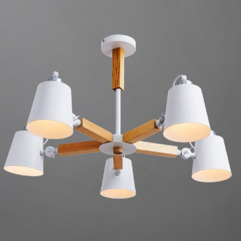 Люстра Arte Lamp потолоч. белый (A7141PL-5WH)