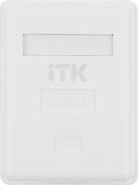 Розетка ITK CS2-1C5EU-12 настен.RJ45 1 кат.5E UTP бел.