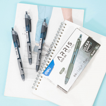 Ручка гелев. автоматическая Deli Arris EG08-BK