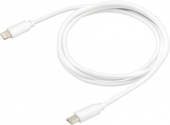 Кабель Buro PD18W USB Type-C (m)-Lightning (m) 1м белый