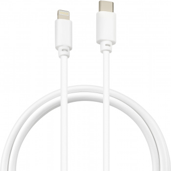 Кабель Buro PD18W USB Type-C (m)-Lightning (m) 1м белый