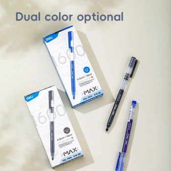 Ручка гелев. Deli Daily Max EG16-BK