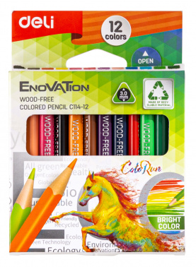 Карандаши цв. Deli  EC114-12