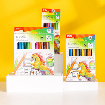 Карандаши цв. Deli  EC113-24