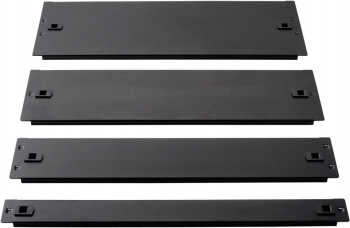 Фальш-панель Lanmaster LAN-DC-TLMFP-1U выс.45мм 1U черный