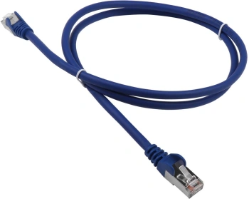 Патч-корд Lanmaster LAN-PC45/S5E-5.0-BL FTP RJ-45 вил.-вилка RJ-45 кат.5E 5м синий LSZH (уп.:1шт)