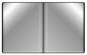 Папка с 100 прозр.вклад. Бюрократ -BPVN100BLCK A4 пластик 0.8мм торц.карм с бум. встав черный