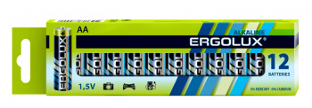 Батарея Ergolux Alkaline LR6 BP-12