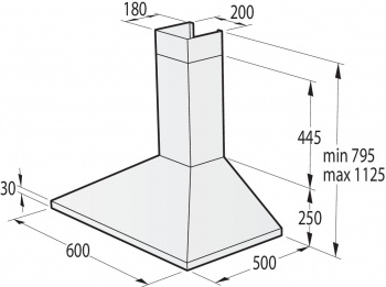 Вытяжка каминная Gorenje Classico WHC63CLI