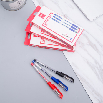 Набор ручек гелев. Deli E6600blue-P