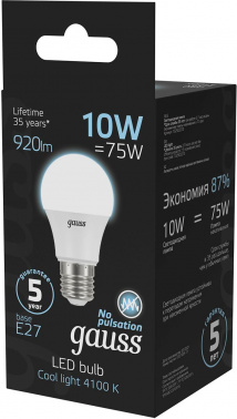 Лампа светодиодная Gauss  A60