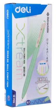 Набор ручек шариков. автоматическая Deli X-tream EQ03330-P