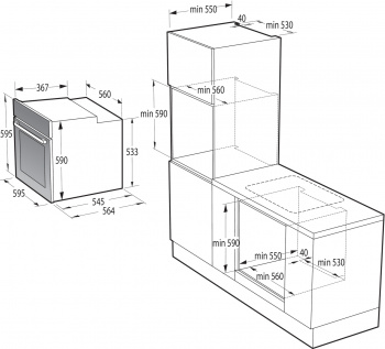 Духовой шкаф Электрический Gorenje BO6712E02XK