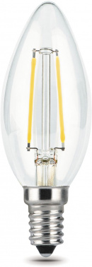 Лампа филам. Gauss 5Вт цок.:E14 свеча 220B св.свеч.бел.нейт. C37 (упак.:10шт) (103801205)