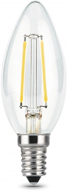Лампа филам. Gauss 7Вт цок.:E14 свеча 220B св.свеч.бел.нейт. C37 (упак.:10шт) (103801207)