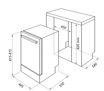 Посудомоечная машина встраив. Maunfeld MLP-08PRO