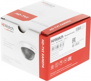 Камера видеонаблюдения аналоговая HiWatch  DS-T201(B) (2.8 mm)