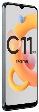 Смартфон Realme C11 2021 32Gb 2Gb серый моноблок 3G 4G 2Sim 6.5