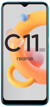 Смартфон Realme C11 2021 32Gb 2Gb голубой моноблок 3G 4G 2Sim 6.5