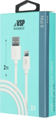 Кабель BoraSCO 21972 USB (m)-Lightning (m) 2м белый