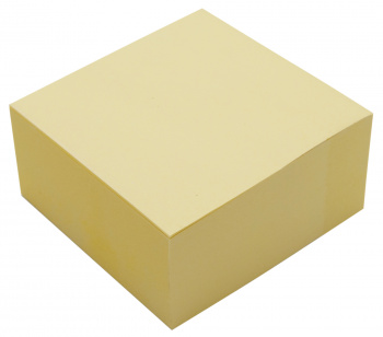 Блок самоклеящийся бумажный Silwerhof 76x76мм 400лист. пастель желтый