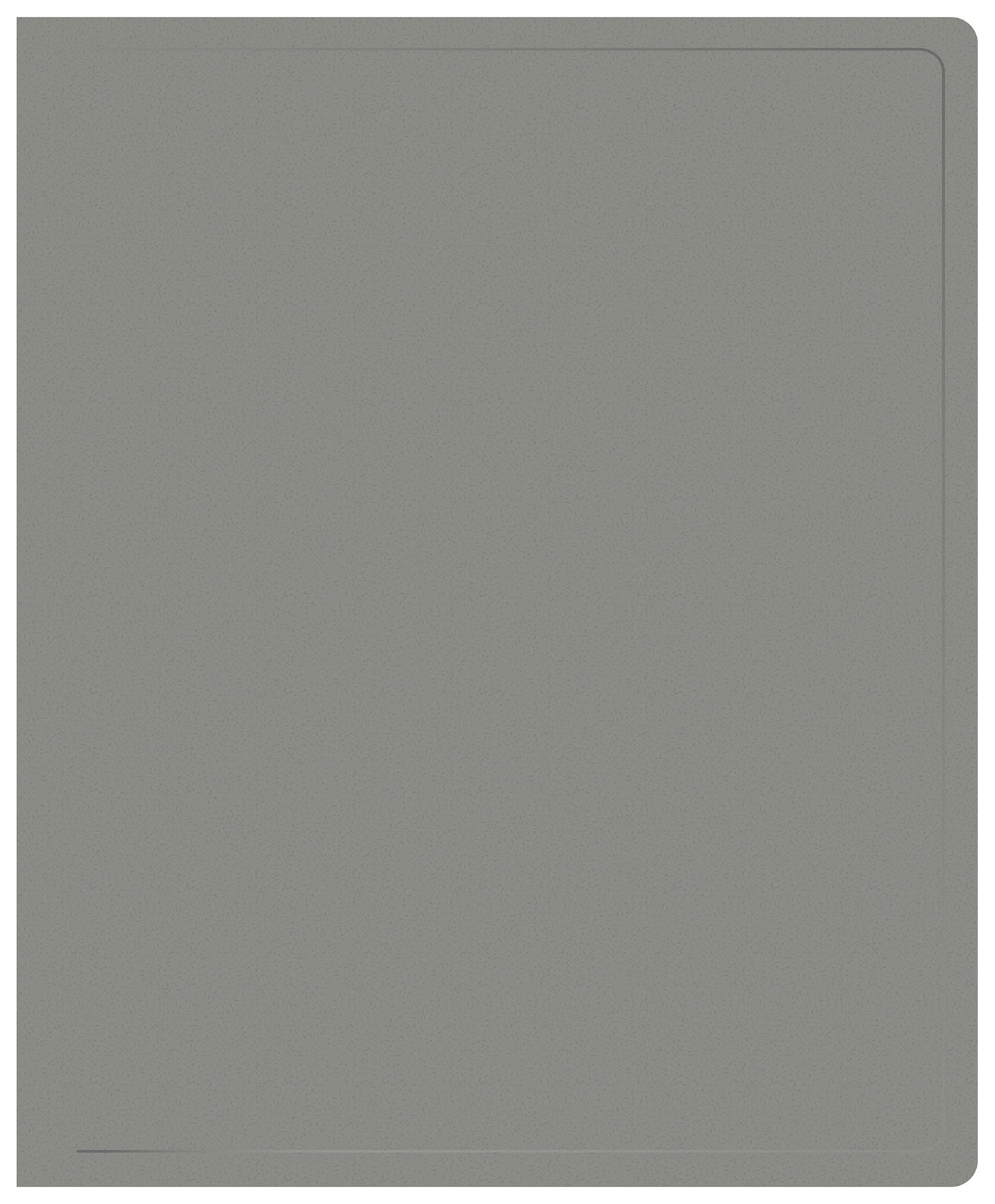 Папка на 2-х кольцах Buro -ECB0420/2RGREY A4 пластик 0.5мм серый
