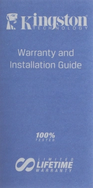 Память DDR3 4GB 1600MHz Kingston  KVR16N11S8/4WP