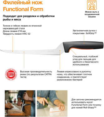 Нож кухонный Fiskars Functional Form 1057540